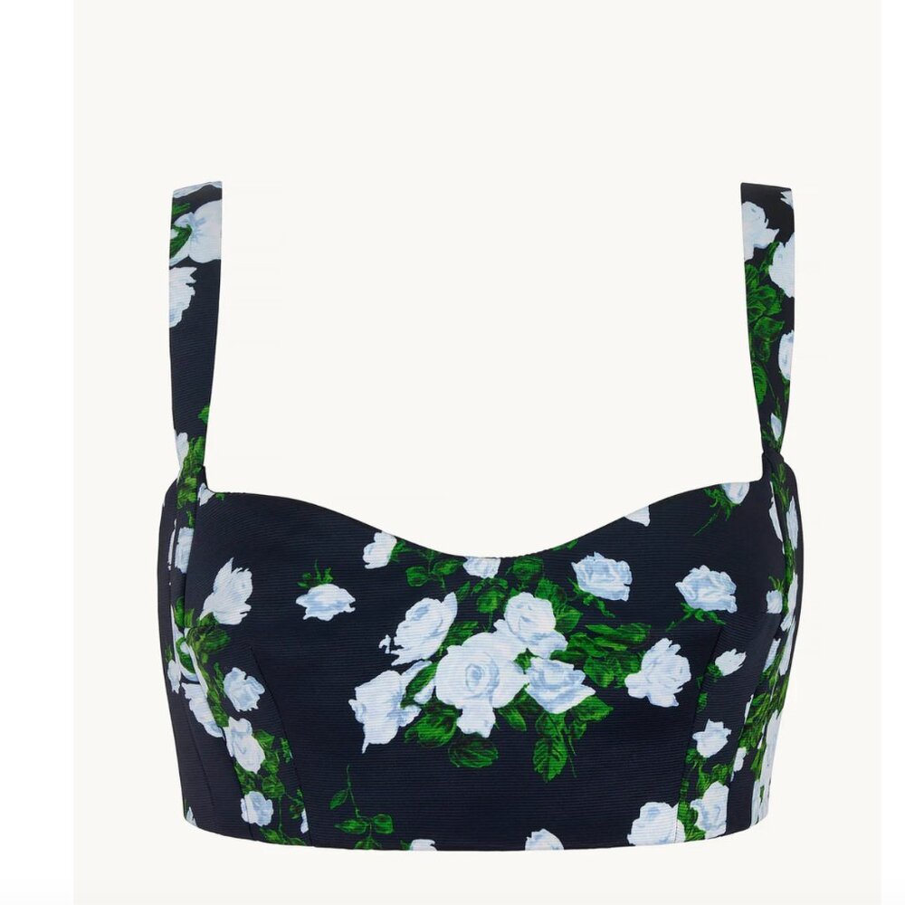 Emilia Wickstead Printed Square Crop Top NWT Emilia Wickstead x goop Elija Taffe